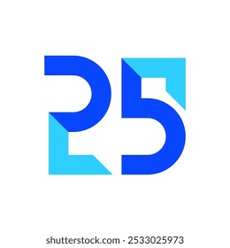 25 Jahre kreativer Logo-Vektor eps