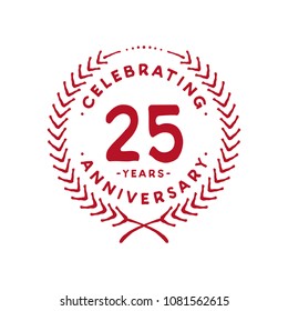 25 years design template. 25th vector and illustration.