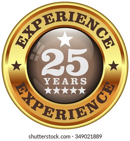 25 Years Experience Rosette