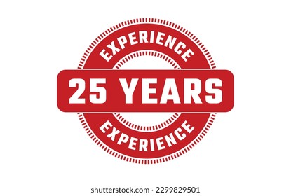 25 Years Experience Rubber Stamp