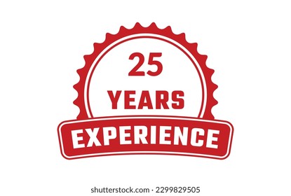 25 Years Experience Rubber Stamp