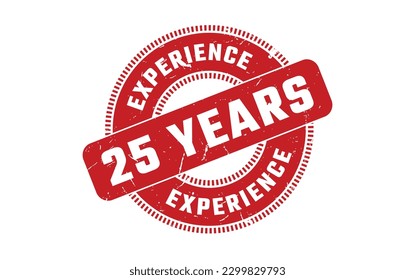 25 Years Experience Rubber Stamp