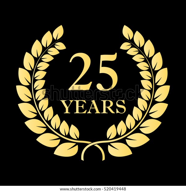 25 Jahre Symbol 25 Jahriges Jubilaum Oder Stock Vektorgrafik Lizenzfrei 520419448