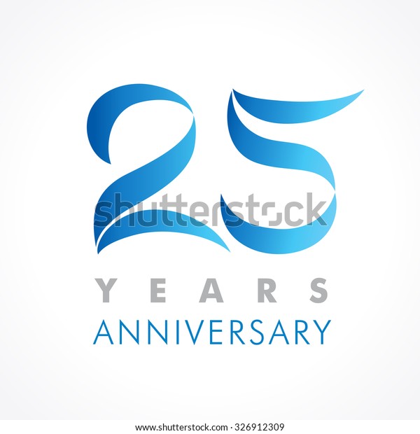 Image Vectorielle De Stock De 25 Ans Celebrant Le Logo Classique 326912309