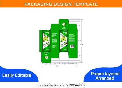 250 Ml Amloki Hair Oil Box Packaging Design Template