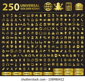 250 Universal Golden Icons.