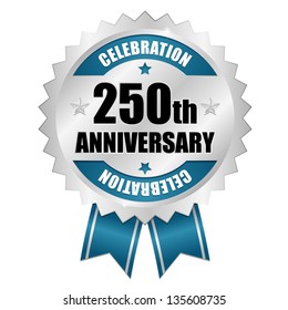 250 Year Anniversary Seal Blue Stock Vector (Royalty Free) 135608735 ...