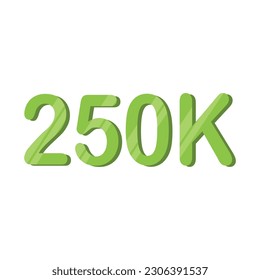 250K followers token of thanks. Celebration 250000 subscribers banner.