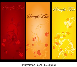 250x600 Fall web banner set