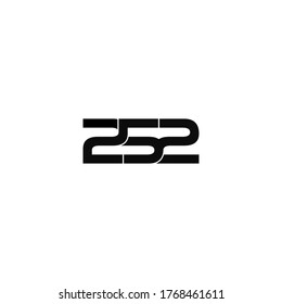 252 letter original monogram logo design