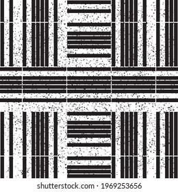 2529 Seamless texture with horizontal black segments. Seamless vector illustration eps 10.
