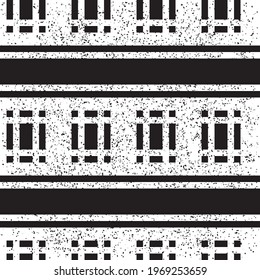 2530 Textura sin soldadura con segmentos negros horizontales. Ilustración vectorial sin inconvenientes, eps 10.