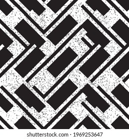 2532 Nahtlose Textur mit horizontalen schwarzen Segmenten. Nahtlose Vektorgrafik eps10.