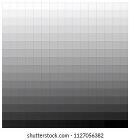 256 shades of gray. Gray colors palette vector illustration