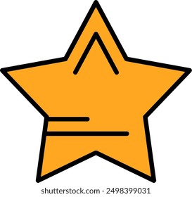 256 - Star Flat Vector Icon Design