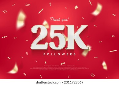 25k elegant and luxurious design, vector background thank you for the followers.