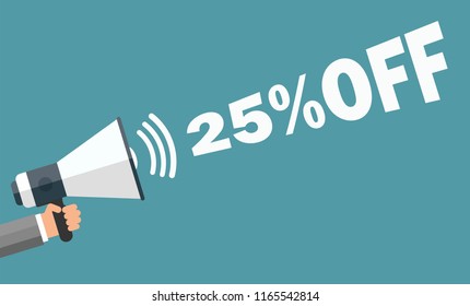 25%OFFin a flat style