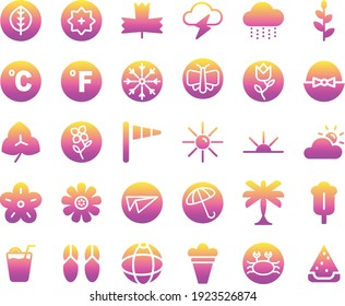 25px Icon Spring line gradient style