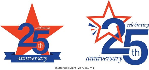 Logotipo Vetorial da Celebração do 25º Aniversário
