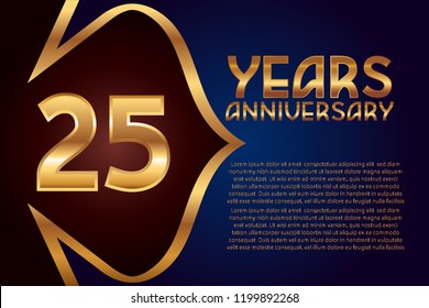 25th Anniversarynumbers. background for anniversary
