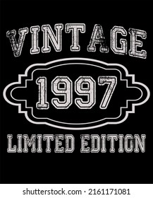 25th Birthday Vintage Legends Born In 1997 25 Years Old