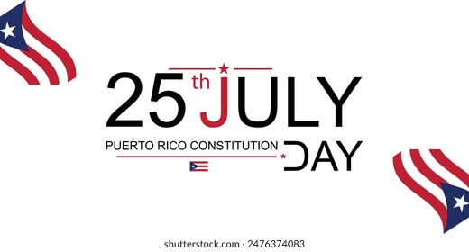 25 de julio conmemorando el Día de la Constitución de Puerto Rico con diseño