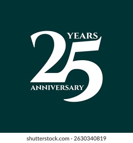 25th logo design, 25th anniversary logo design, vector, symbol, icon
