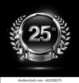 25th Anniversary Logo Silver Stock Vectors Images Vector Art Shutterstock