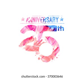 25th Years Anniversary Celebration Design.