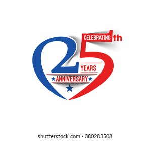25th Years Anniversary Celebration Design. 