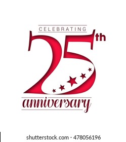 25th Years Anniversary Celebration Design.