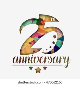 25th Years Anniversary Celebration Design.