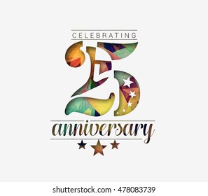 25th Years Anniversary Celebration Design.