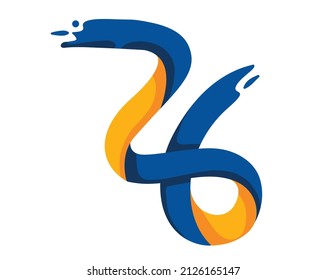 Logo del 26 aniversario con el tema divertido