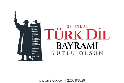 26 Eylül, Türk Dil Bayramı Kutlu Olsun (En: Happy Turkish Language Day, September 26)