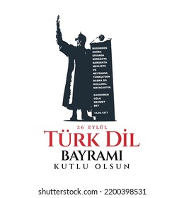 26 Eylül, Türk Dil Bayramı Kutlu Olsun (En: Happy Turkish Language Day, September 26)