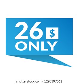 26 dollars only - emblem, label, badge,sticker, logo.Designed for your web site design, logo, app, UI