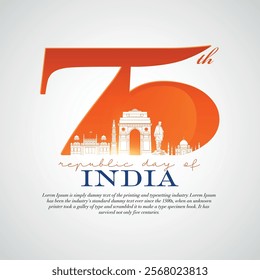 26 January- Happy 75th Republic Day of India celebration.