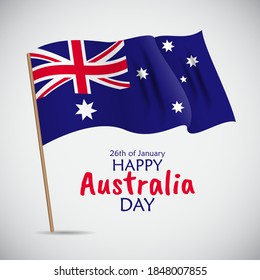 26 January Happy Australia Day. Vector Illustration EPS10
