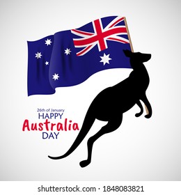 26 January Happy Australia Day. Vector Illustration EPS10