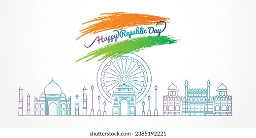 26 January- Happy Republic Day of India celebration.