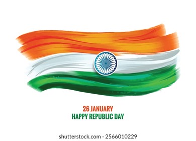 26 january Indian republic day celebration card background