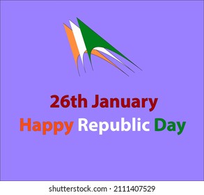 26 January Republic Day Of India, Vector Illustration Creative Concept with background design