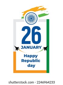 26 January - republic day of India, vector illustration