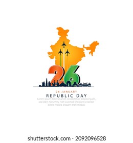 26 January-Happy Republic Day Of India Celebration.