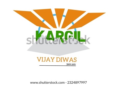 26 july kargil vector illustration of Kargil vijay diwas