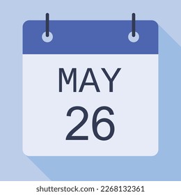 Calendario del 26 de mayo, Calendario de vectores.