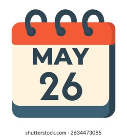 26 may calendar vector on white background
Vector calendar with date