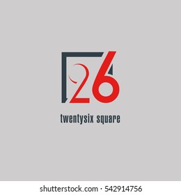 26 Number logo design vector element