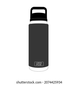26 OZ Bottle with Chug Cap,flat icon design vector